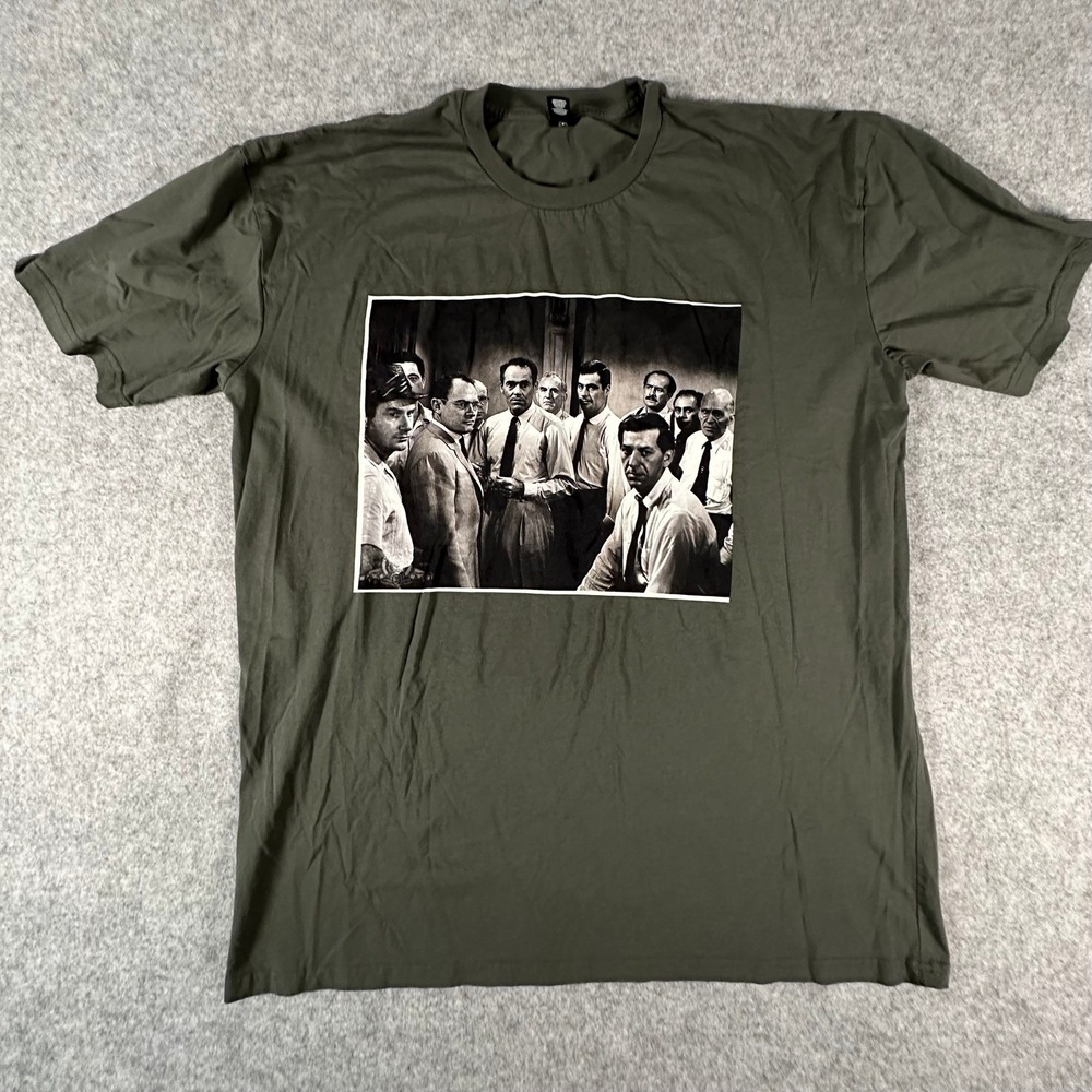 12 Angry Men Movie Shirt Mens 2XL AS Colour Green Graphic